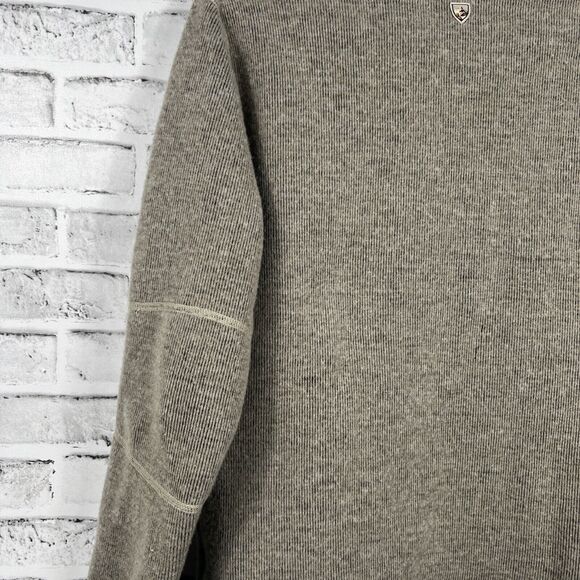 KUHL Brown Mens Size L Born In The Mountains Quarter Zip Pullover ThermoKore - Picture 16 of 16